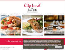 Tablet Screenshot of city-lunch.pl